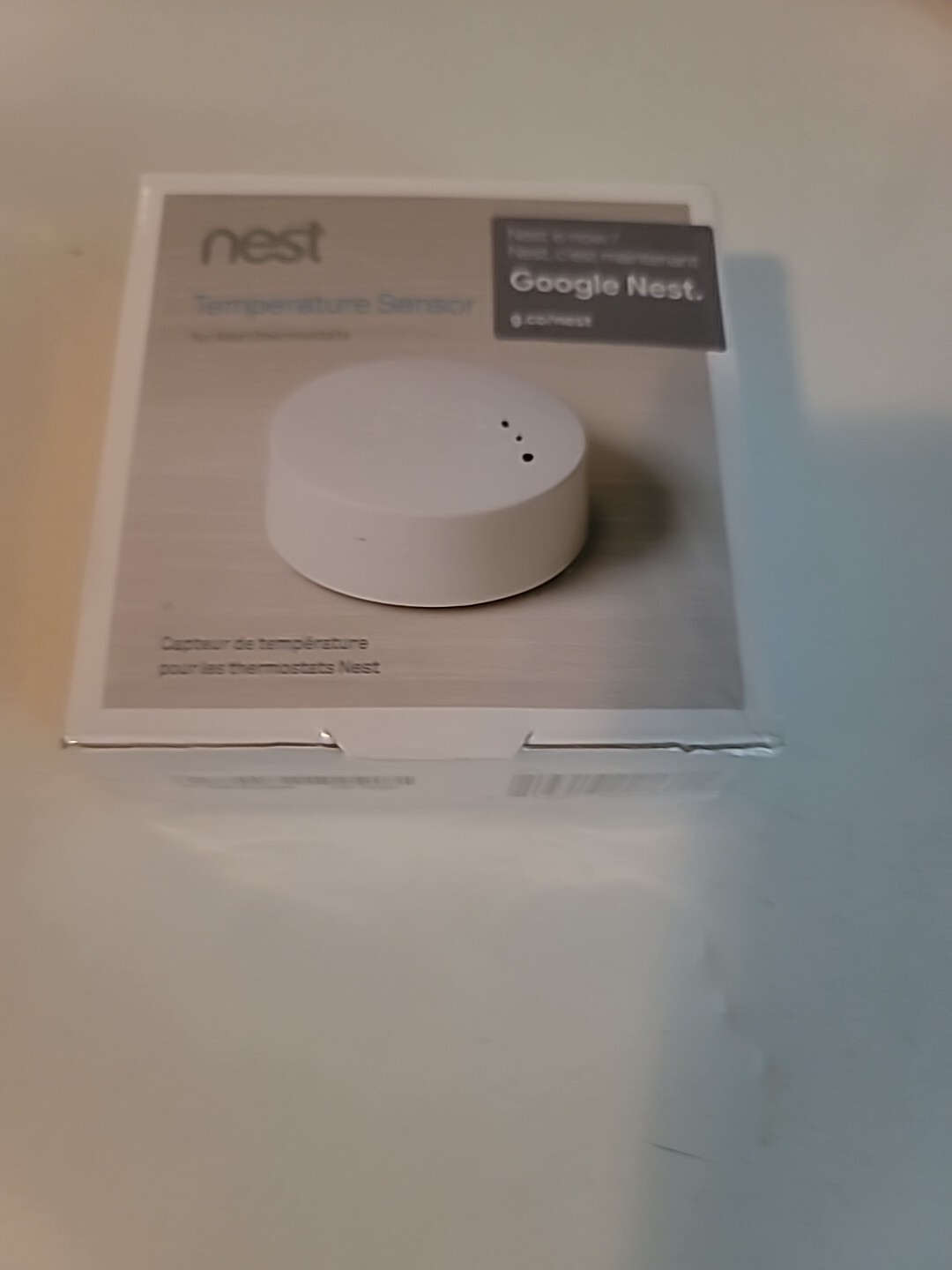 Google Nest Temperature Sensor T5000SF Nest Thermostat E - Smart Home, White