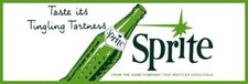 Sprite Soda, Soft Drink - Tingling Tart New Metal Sign: 6 x 18 - Free Shipping