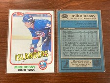 MIKE BOSSY 1981-82 TOPPS NEW YORK ISLANDERS CARD #4