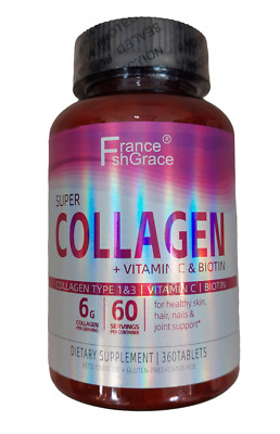 Kollagen mit Vitamin C und Biotin 360 Tabletten für gesunde Haut Haarnagel