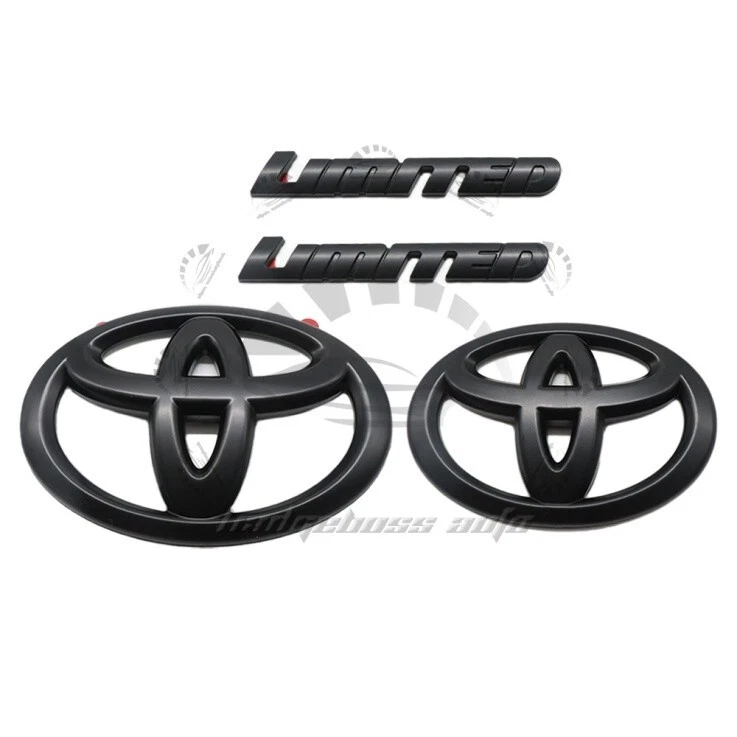 Front Rear Matte Blackout Emblem Overlay Kit Badge 4pcs For 2008-2021 Sequoia Foto 2 de 4