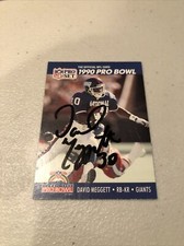 david meggett 1990 signed nfl card