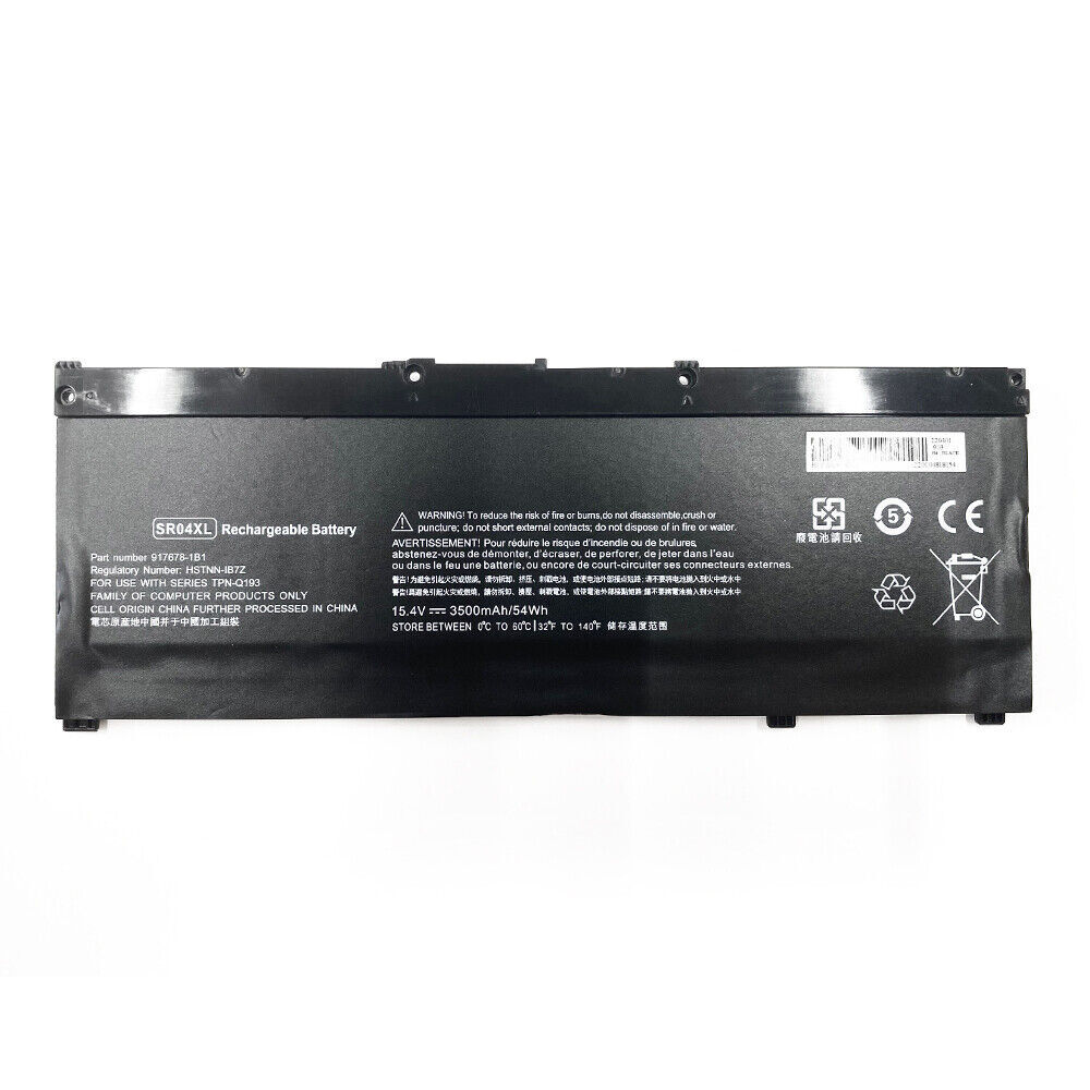 Batteria SR04XL SR03XL Compatibile con HP Omen 15-CE0XX 15-DC0XX Series 15-CE009LA 15-CE015DX 15-DC0003LA 15-DC0051NR Pavilion 15-CB0XX 15-CX0056WM 917678-1B1 917724-855 917678-2B1