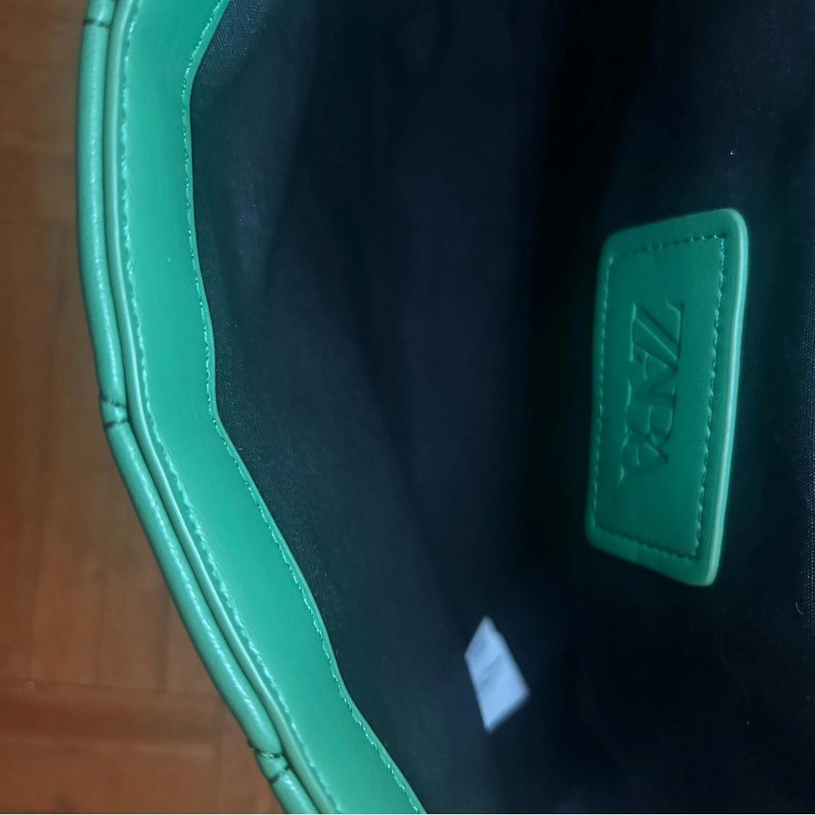 Borsa Zara verde pochette catena oro estate primavera autunno nuova senza etichetta
