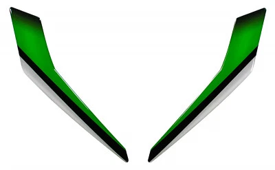 Autocollant déco masque phare compatible pour kit graphique Kawasaki Z125 vert - Photo 1/4