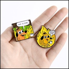 Enamel pins Cartoon Dog brooch Funny Brooches Pin enamel Collar Pin Badge gift