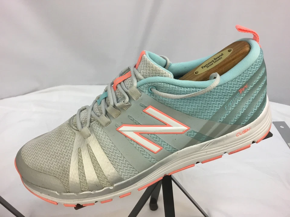 New Balance Fantom Tape Sz 10 D Women Blue Orange Running Shoes Mint YGI C7-33 - Image 3 of 4