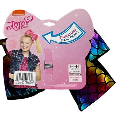 JoJo Siwa XL Mermaid Multi-Color Rainbow Hairbow New | eBay