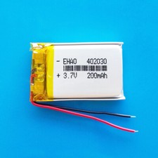 3.7V 200mA Lipo Rechargeable Battery 402030 For Headphone Smart Watch Video Pen