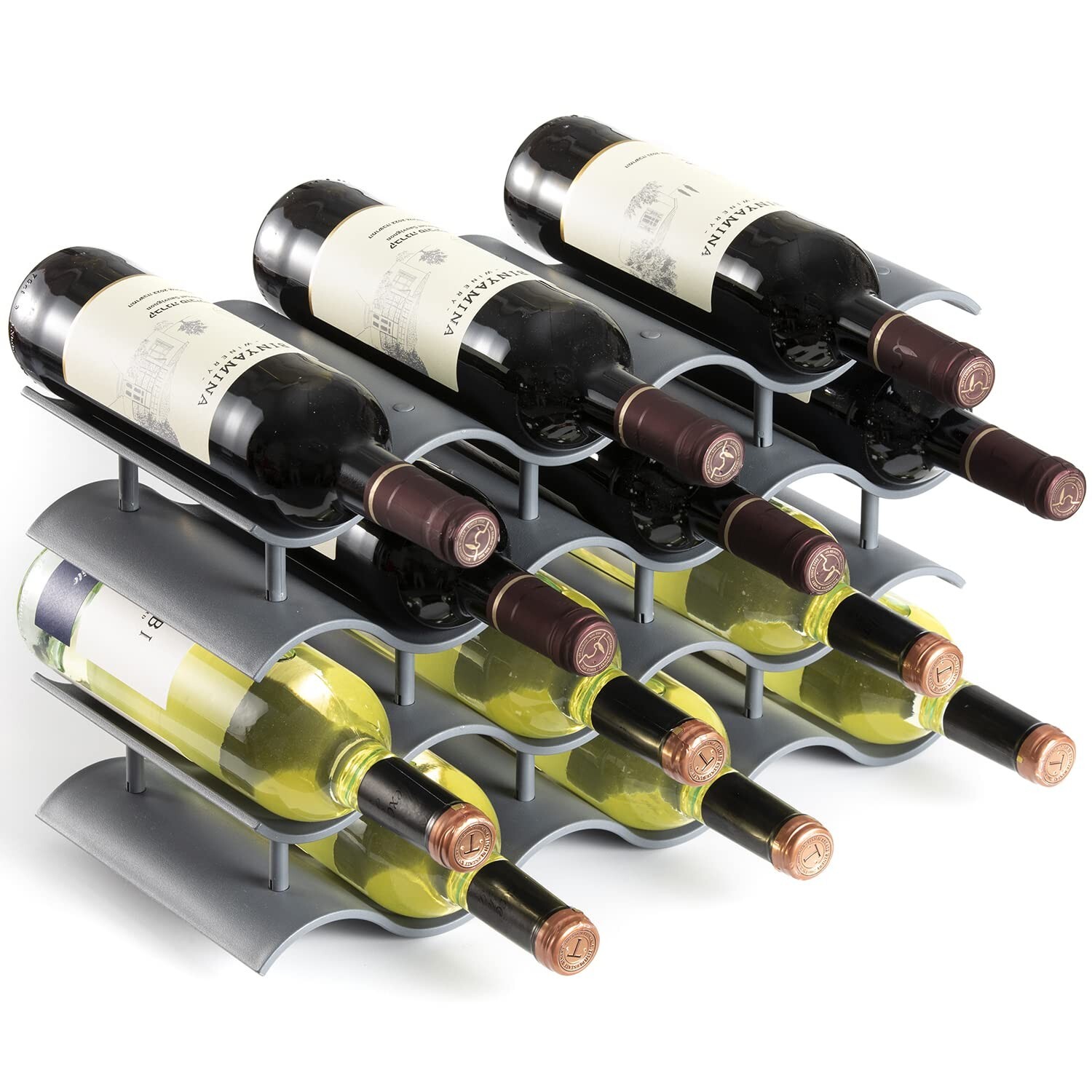 Bariboo Wave Wine Bottle Holder - Wine Rack Inserts for Cabinet That Fits  12 ... | eBay