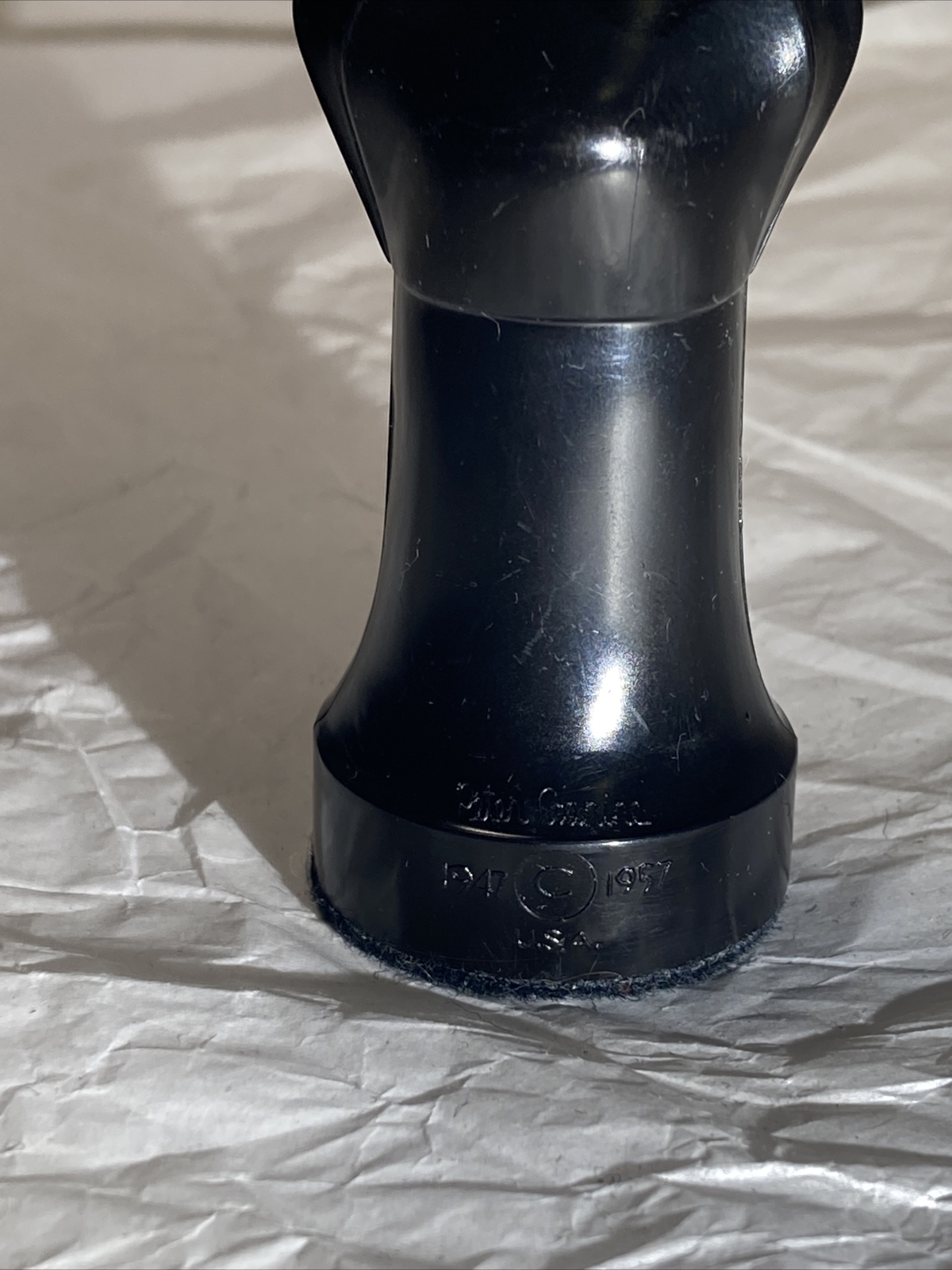 Vintage Ganine Gothic Sculptured #1475 Black Bishop 1957 Replacement 1 Pc B4