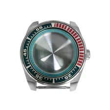 43mm Case Case Light Blue Inner Shadow Watch Accessories for NH35/36 Movement ##