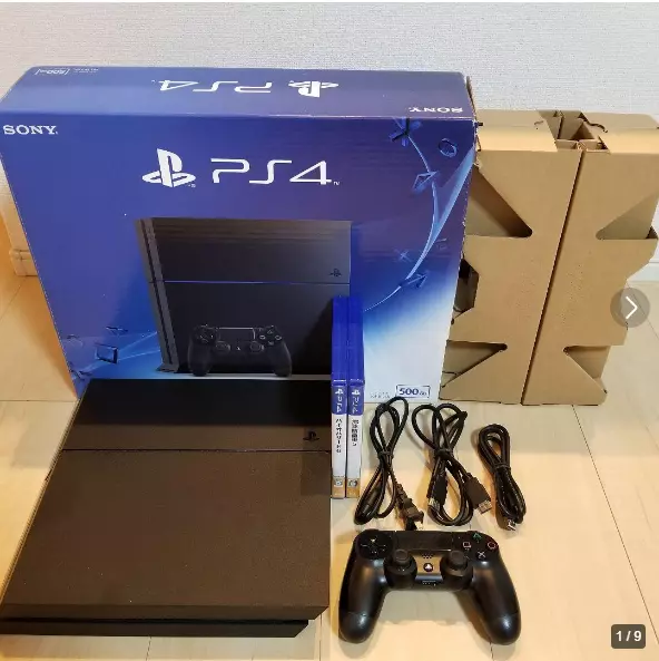 Sony PlayStation 4 PS4 CUH-1200AB01 500GB Black Game Console Discs