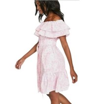 Lisa Fernandez For Target Womens Off The Shoulder Mini Dress Pink Floral XXS New