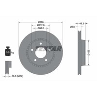 Textar 2X Bremsscheibe Hinten Ø269 Mm AußEnbelüFtet FüR Audi A8 4D2 4D8 4.2