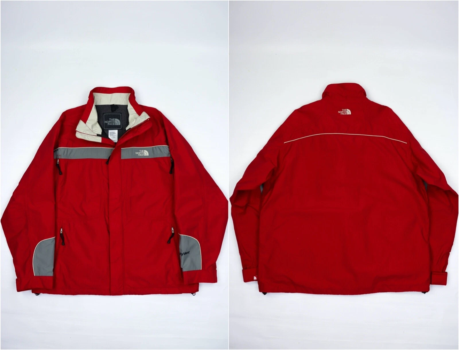 The North Face Vintage Men's HyVent Red Hiking Outdoor Jacket Size XL