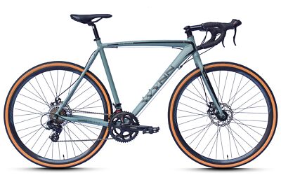 WYNN Gravelbike 28 Zoll GRL1.0 grün Damen Herren 14 Gänge mech. Scheibenbremse