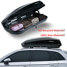 13 Cubic Feet Car Top Cargo Carrier Vehicle Roof Mount Luggage Storage Box 2 Key