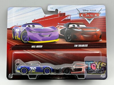 Disney Pixar Cars 3 Will Rusch #76 and Tim Treadless #28 Double