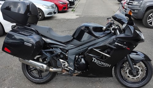 2014 14 TRIUMPH SPRINT GT1050 ABS 1050 TOURER BLACK FULL LUGGAGE NEW MOT ST - Picture 3 of 11