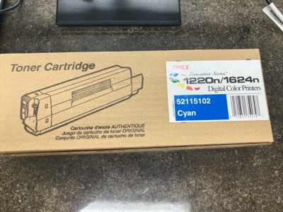 Oki Data 52115102 Laser Cyan Toner Cartridge for 1220n/1624n Printers