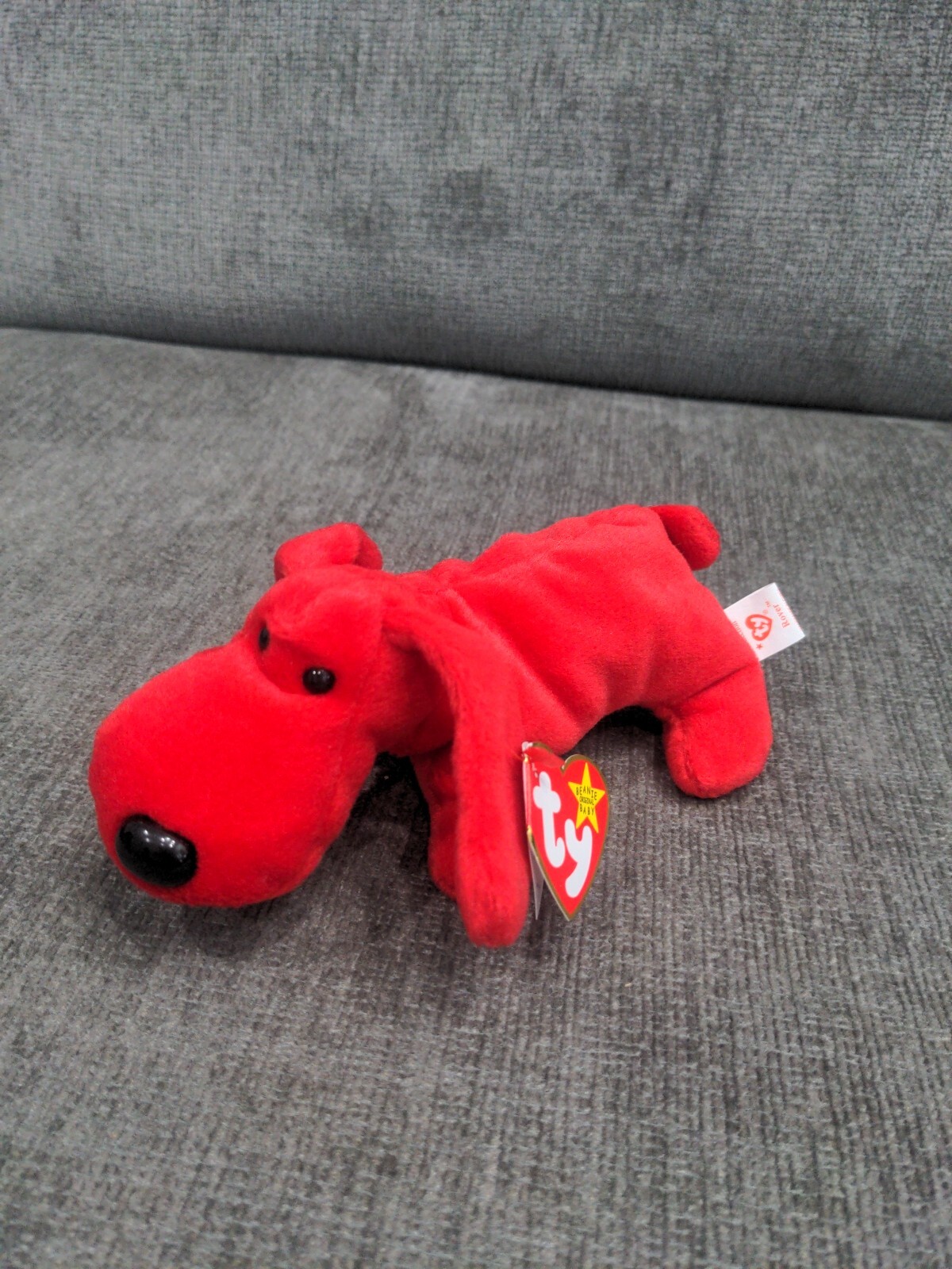 Ty Beanie Baby Rover the Red Dog Toy PVC RARE w Errors 8421041015 eBay