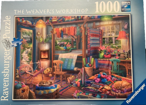 Ravensburger 1000pc The Weaver's Workshop by Eduard 2019 jigsaw puzzle Rare
