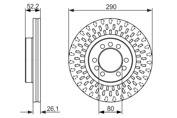 2X Bosch 0 986 479 626 Bremsscheibe Passend FüR Iveco-image