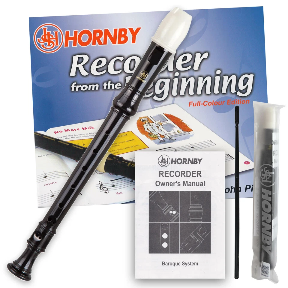 JHS Learn To Play The Recorder Kids Full Package With Recorder Case & Tutorial Book