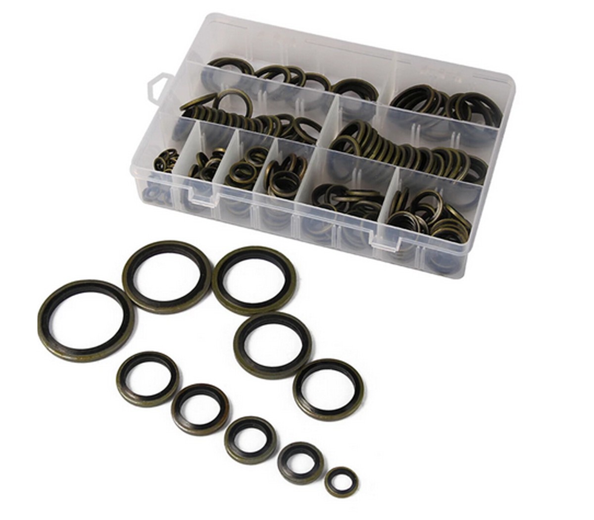 Kit Guarnizioni Idrauliche Rondelle Piatte In Gomma Nera - Varie Misure, Spessore 1/16", Per Isolamento E Antivibrazione Rondelle In Gomma Spessore 1/16 - Foto 3