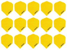 5 Sets Harrows Dimplex Standard Dart Flights - Ships w/ Tracking - Solid Yellow