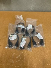 Lot of 5: 1 Foot Extension Cord - Three Prong Space Saver Short Cable