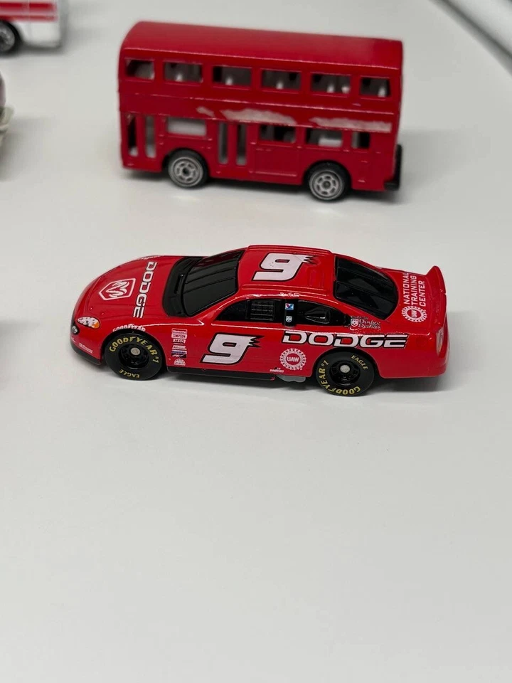 Lot of 5 Diecast Cars – Matchbox Fire Truck, Dodge, London Bus & More - Image 2 of 4