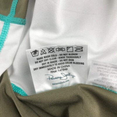 トップス c... Panama Jack Shirt Mens XL Green White Tagless Raglan Long Sleeves