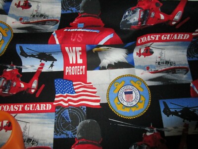  New Off the Bolt; Us Coast Guard 100% Cotton. BTY 36X43 