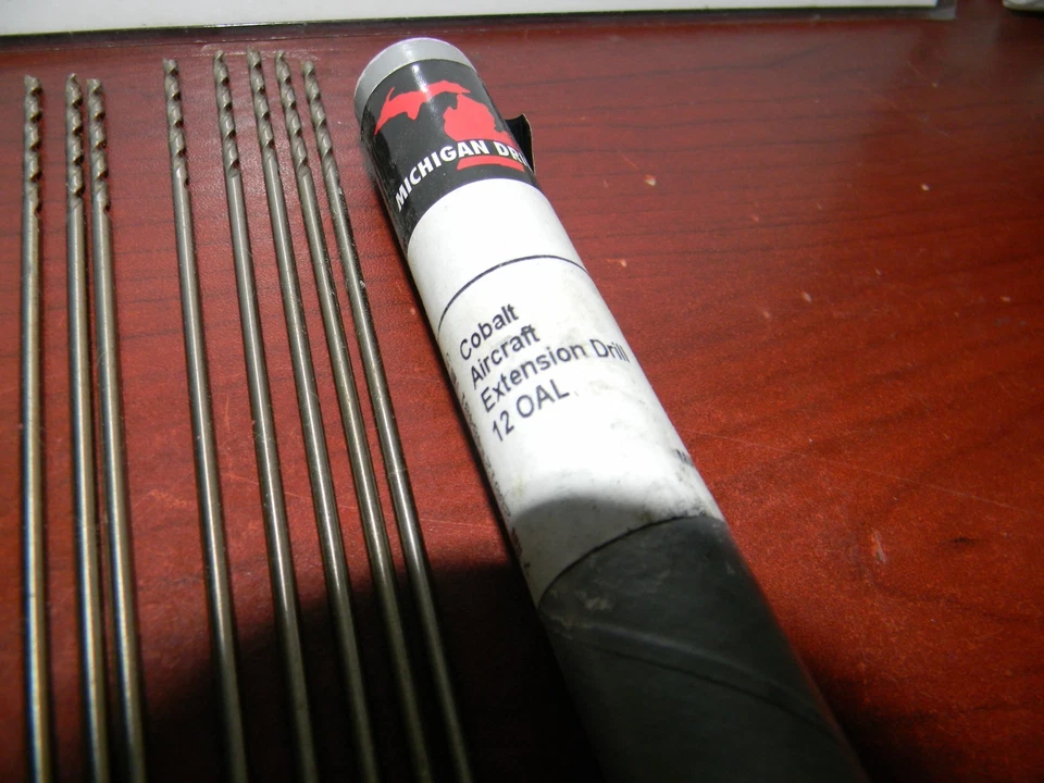 Michigan Drill (#38) 12" Cobalt Aircraft Extension Drills Qty. 12 #912C38 - Image 2 of 4