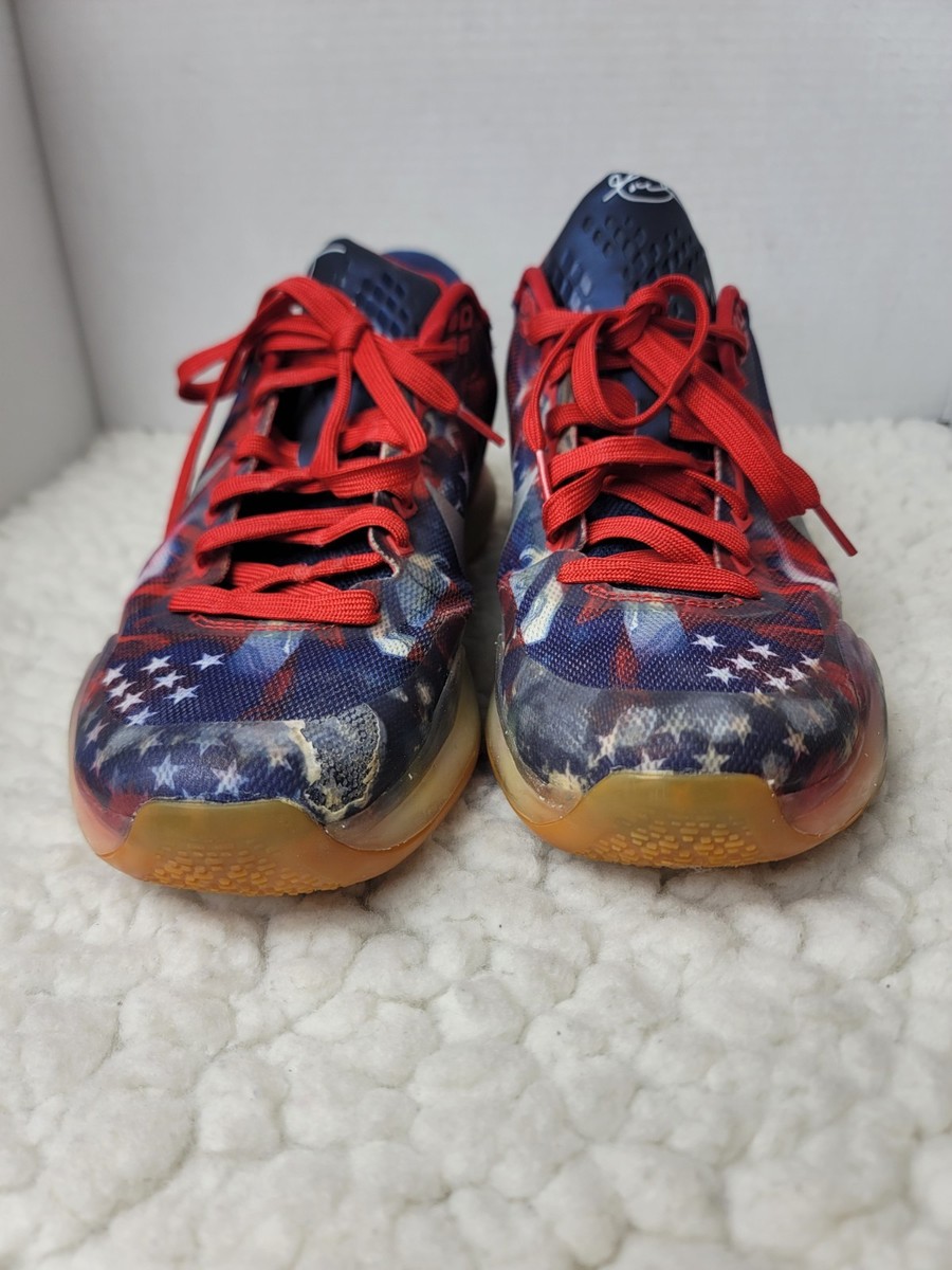 Nike Kobe 10 (X) USA Independence Day Basketball Shoes Men's 10.5