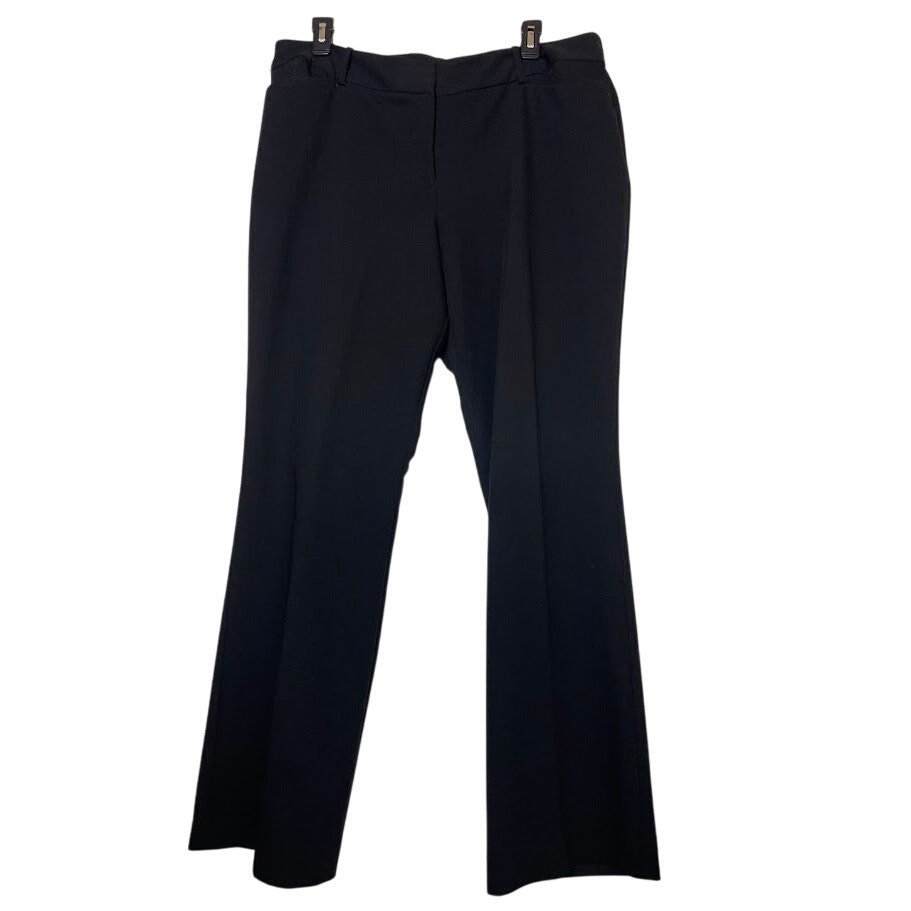 Worthington Perfect Trouser Womens Size 14 Black Straight Leg Dress Pants