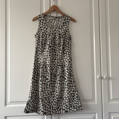 Ladies Adini Multicoloured Circle Print Sleeveless A-Line Knee Length Dress XS