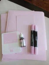 Stampin Up Ink Pad, Blends, Reinker, Cardstock - Bubble Bath