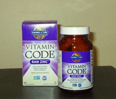 Garden of Life-Vitamin Code Raw Zinc-60 vegan capsules