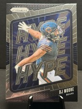 2024 Panini Prizm DJ Moore HYPE Insert 🔥💎🔥 Bears Stud!
