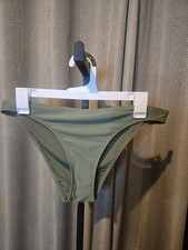 Aerie Green Cheeky Swimwear Bikini Bottoms Size L