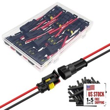 10 Kit 16 AWG 2 Pin Connector Car Waterproof Wire Connectors 2 Pin 2pin
