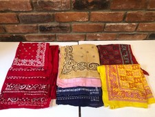 Vintage Bandana Fast Color other brands Lot of 11 Cotton