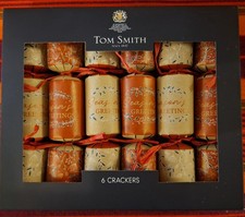 Box of six 8" luxury Christmas crackers by Tom Smith Group Wales since 1847