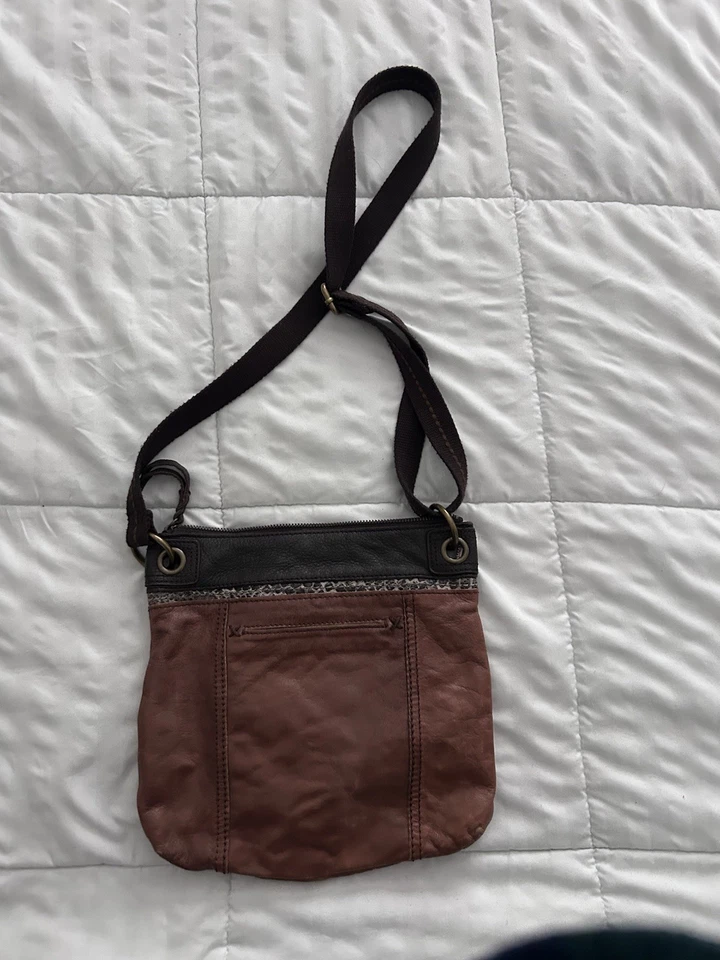 Bandolera de cuero The Sak Kendra en marrón multicolor Foto 2 de 4