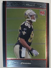 2007 Bowman Chrome Football RC Rookie #BC80 Robert Meachem