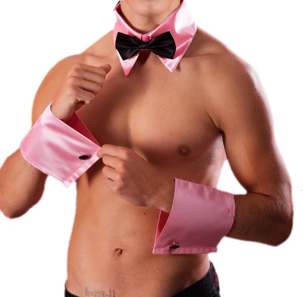 Rosa Stripper Set Jga Party Junggesellenabschied Gay Strip KostüM Outfit MäNner-image