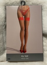 Ann Summers - PU TOP HOLD UPS - Stocking Sizes XSmall -4-6 New Box